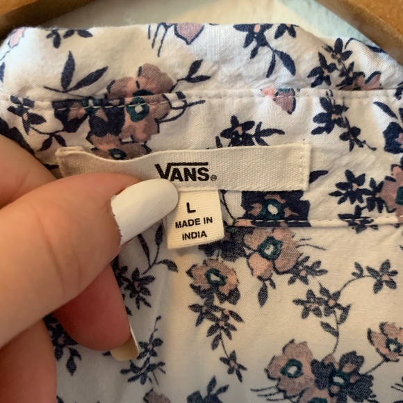 Floral Button-Down T-Shirt - Picture 3 of 5